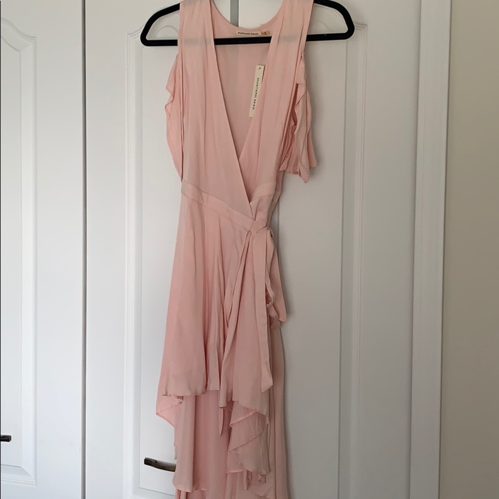 Mustard Seed pink Wrap dress